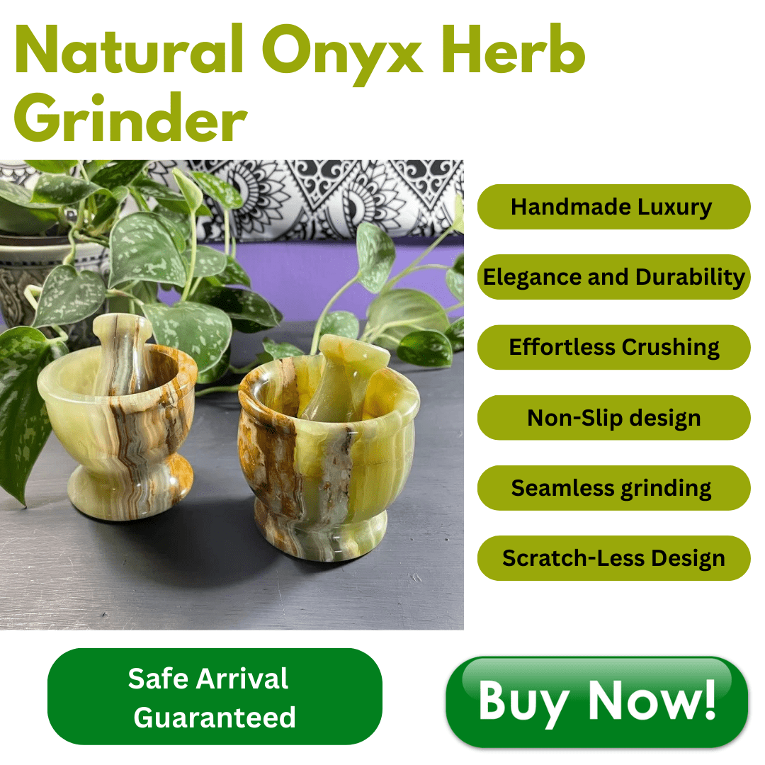 Natural Onyx Herb Grinder