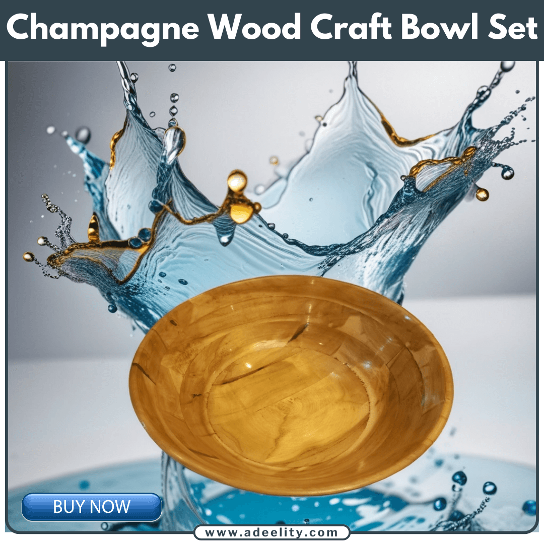 Champagne Wood Craft Bowl set